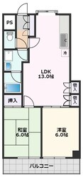 リバーサイド１０番館の物件間取画像